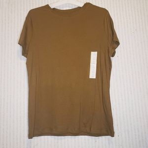 T Shirt Women's Solid Olive Small a new day